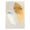 1Pcs Hot Gold Color Indian Metallic Bird Feather Temporary Body Art Tattoo Sticker Decal