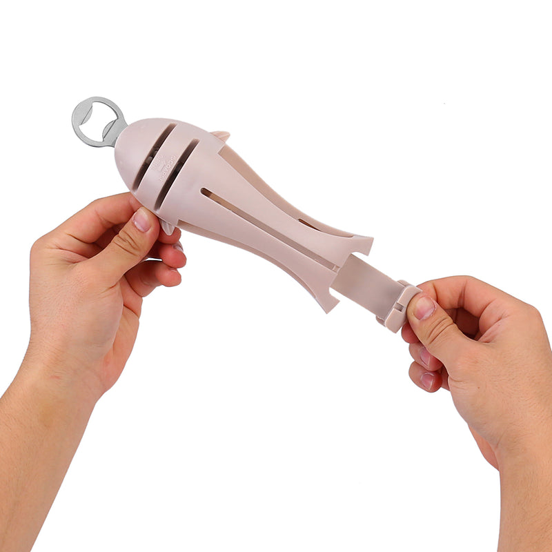 4 in 1 Kitchen Knife Sharpener Handheld Cutting Grinding Cutlery Holder Corkscrew Tool