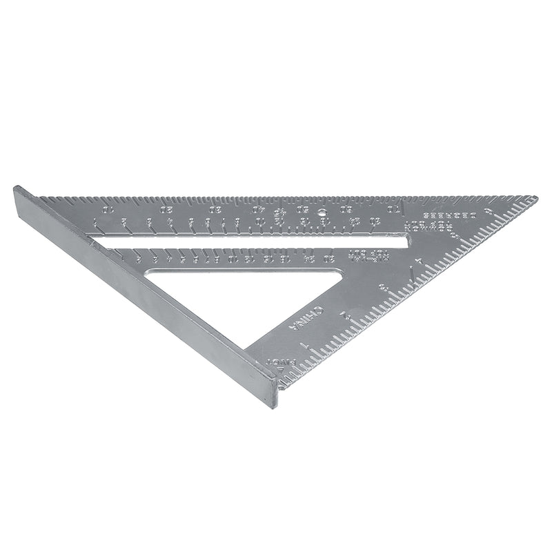 Aluminum Alloy 7 Inch Metric Triangle Angle Ruler Woodworking Square Layout Tool