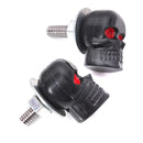 2 Pcs Skull License Plate Screw Bolt
