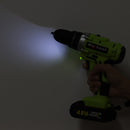 Raitool 48VF Cordless Electric Impact Drill 2 Speed Power Screwdriver W/ 1 or 2 Li-ion Battery