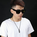 Punk Stainless Steel Bullet Chain Lord's Prayer Cross Letter Necklace for Men