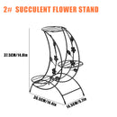 Modern Decorations Iron Plant Rack Stand Plants Succulent Shelf  Stair Shape Desktop Garden Flower Stand
