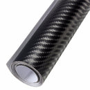 3D Carbon Fiber Vinyl Car Wrap Sheet Roll Film Sticker Decal DIY 100"x12" Black