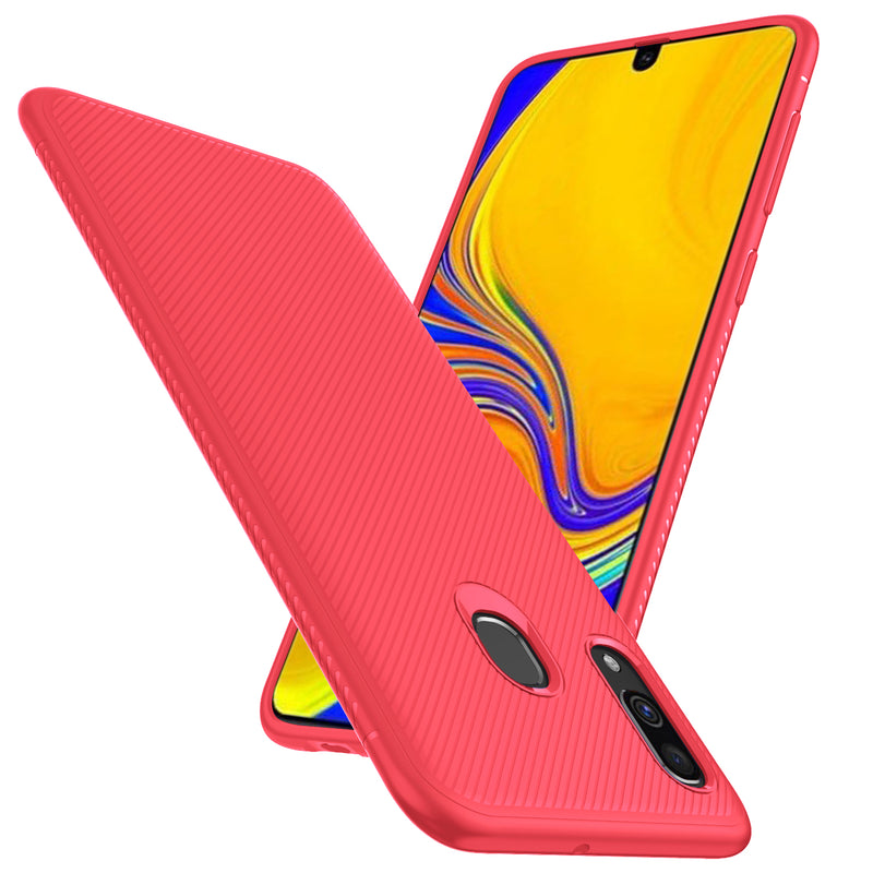 Bakeey Carbon Fiber Protective Case For Samsung Galaxy A40 2019 Shockproof Soft TPU Back Cover