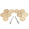Drillpro 10pcs Diamond Grinding Wheel 8 Holes Metal Cutting Disc for Rotary Tool with 2 Mandrels