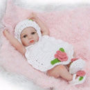 11" Lifelike Newborn Reborn Silicone Vinyl Baby Girls Doll + Clothes Gift