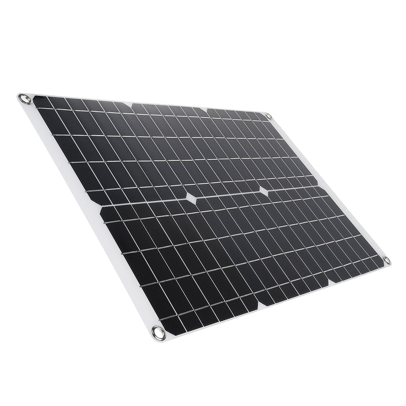 Mono Solar Panel Charger Dual USB Monocrystaline Flexible Solar Controller Power Bank Outdoor Camping Hiking Battery Charger