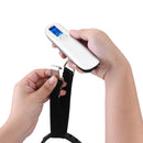 DIGOO DG-LS01 Digital Hanging Luggage Scale LCD Backlight Screen Display Steel Hook with Built-in Tape Measure