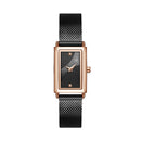 SHENGKE SK K0119 Ladies Dress Rectangular Shape Drape Dial  Business Women Quartz Watch