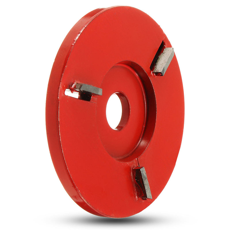 90mm Diameter 16mm Bore Red Power Wood Carving Disc Angle Grinder Attachment