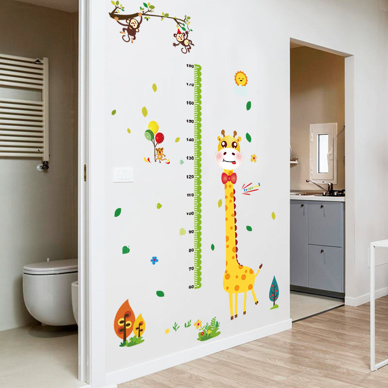 Miico SK9350 Giraffe Height Stickers Children's Room Kindergarten Decorative Wall Stickers DIY Sticker