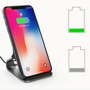 Bakeey 10W Qi Wireless Fast Charger Holder Aluminum Alloy Desktop Phone Holder Stand for Samsung Xiaomi Huawei