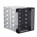 5.25" to 5x 3.5" SATA SAS HDD Cage Rack Hard Drive Tray Caddy Converter with Fan Space