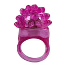 5PCS LED Flashing Elastic Rubber Blinking Strawberry Finger Ring Decoration Toys