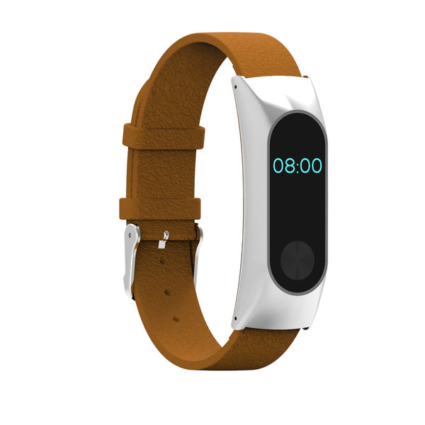 Replacement Leather Bracelet Wristband Wrist Strap for Xiaomi MiBand 2 Wrist Strap