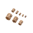 Suleve MXBN4 210pcs M2~M10 Metric Threaded Brass Knurl Nuts Round Insert Embedment Nut Assortment Set