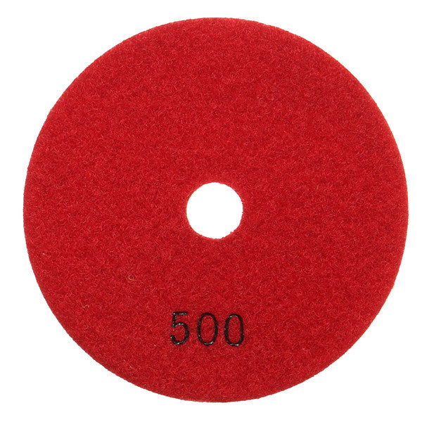 8pcs 4 Inch Polishing Pads Set 50-3000 Grit 100mm Dry Diamond Polishing Pads With Backer
