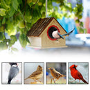 Creative Bird Nest Simulated Bark House Shape Bird Breeding Box Pet Toys