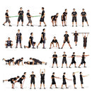 KALOAD 2m Natural Latex Resistance Loop Exercise Bands Fitness Strength Training Workout