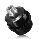 MPT1/2Inch 20mm Thread Dia Black Metal Air Compressor Intake Filter Noise Muffler Silencer