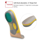 Functional Arch Insole Shock Absorption Orthopedic Pad for Running Sporting Foot Pain Relieve Shoe Pads
