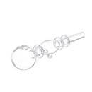 5inch Portable Glassware Herb Smoke Water Pipe Tube Tool Holder Hoo kah Filter Transparent