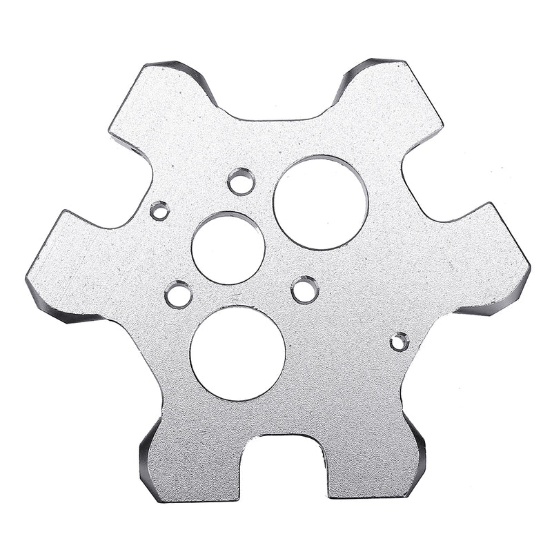 Aluminum Alloy V6 Fisheye Effector + M4 Fixed Plate For Dual Nozzle Extruder 3D Printer Part