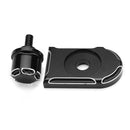 CNC Beveled Seat Bolt Tab Screw Mount Knob Cover For Harley Fatboy Road Softail