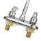 Modern Chrome Cold Hot Water Double Sink Mixer Tap Bathroom Kitchen Basin Faucet