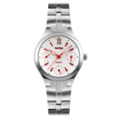 SKMEI 9132 30M Water Resistant Calendar Ladies Wrist Watch Stainless Steel Band Quartz Watches