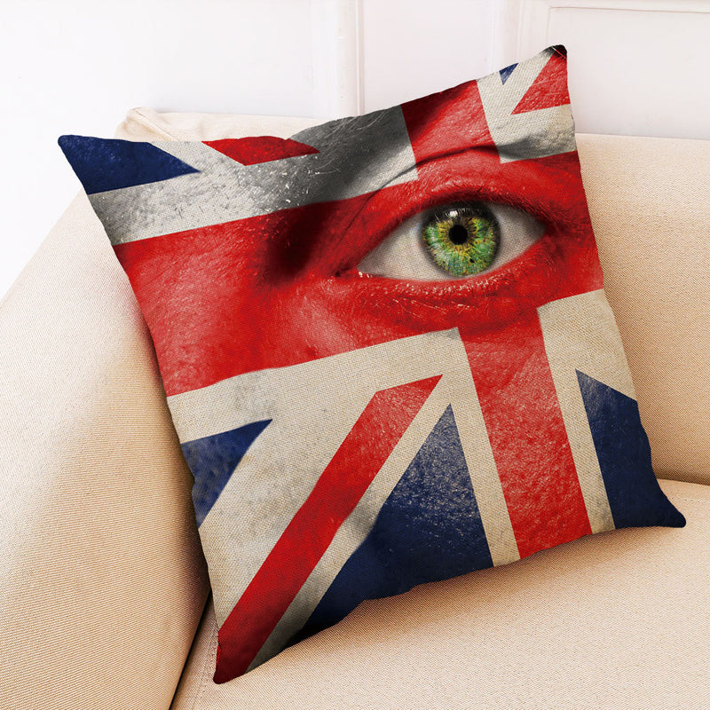 Honana BX The 2018 World Cup Cotton Linen Cushion Pillow Case Eye National Flag Pillow Cover