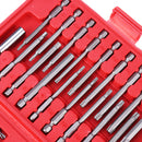 Drillpro 50Pcs Screwdriver Bits Extra Long Reach Bit Set Torx Star Hex Spline Multi-purpose Screw Head for Electric Screwdriver