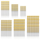 60 PCS 1.0mm-3.5mm HSS Twist Drill Bit Set Titanium Multi Drill Bits Metal Tools