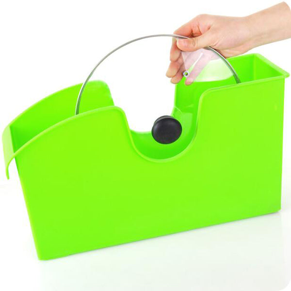 Multifunctional Plastic Upscale Kitchen Storage Box with Wheels Finishing Dishes Pot Rack