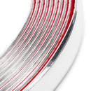 20ft 30mm Sliver Self Adhesive Car Edge Styling Car Moulding Trim Strip Crash Guard Protector
