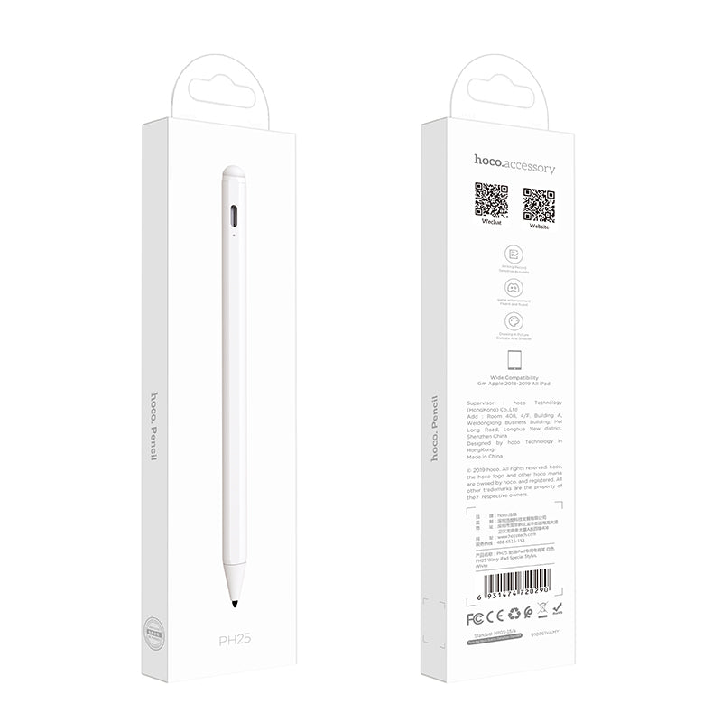 HOCO Active Capacitive Touch Screen Stylus Pen Specially Designed for iPad 9.7 Inch 2018/Pro 11 Inch 2018/Pro 12.9 Inch 2018/Mini 5 2019/Air 3 10.5 Inch 2019/for iPad 10.2 Inch 2019