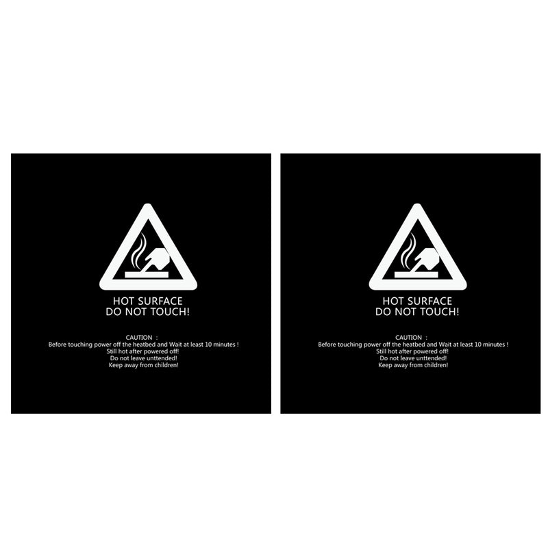2Pcs 3D Print Part 300x300mm Black Build Surface Tape Heated Bed Sticker for CR-10