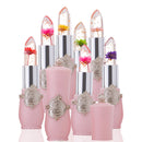 Temperature Change Color Flower Jelly Lipstick Waterproof Transparent Lips Balm Long Lasting