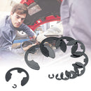 120PCS 1.5-10mm Black Manganese Steel E-shaped Circlip Snap Ring Plier Opening Ring
