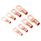 60Pcs SC Bare Terminals lug Tinned Copper Tube Lug Ring Seal Battery Wire Connector Bare Cable Crimped/Soldered Terminal Kit