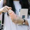 Jordan&Judy 300ml Glass Water Bottle Sports Travel Drinking Cup With Silicone Cover