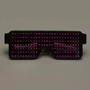 8 Modles LED Party Glasses Goggles Futuristic Eyes Shield Flat Top Shape Frame Mirrored 5 Colors