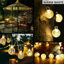 5M Outdoor Solar Powered 20 LED Bulb String Light Garden Holiday Christmas Wedding lamp