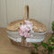 Wicker Hand Camping Picnic Storage Baskets Shopping Hamper with Lid Handle