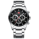 MINI FOCUS MF0170G Business Style Men Wrist Watch Stainless Steel Band Quartz Watches