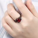 INALIS Heart Zircon Rhinestone Ring For Women