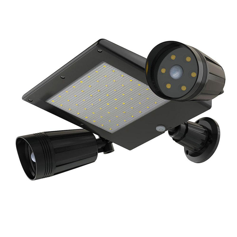 Solar Powered 76 LED Triple Head PIR Motion Sensor Flood Light Spotlight Outdoor Garden Lamp