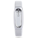 Replacement 14mm Rubber Strap Metal Case  Bracelet Wristband for Xiaomi Miband 2