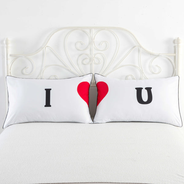 Bedding Pillowcase White Pillowcase For Couple Polyester-Cotton Pillow Case